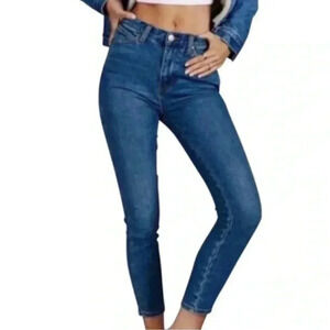 Free People 5 pocket trendy casual  dark wash stretch skinny denim Jeans 27